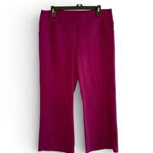 Skechers The GoWalk GoFlex Capri Women’s XL High Rise Wide Leg Activewear Purple